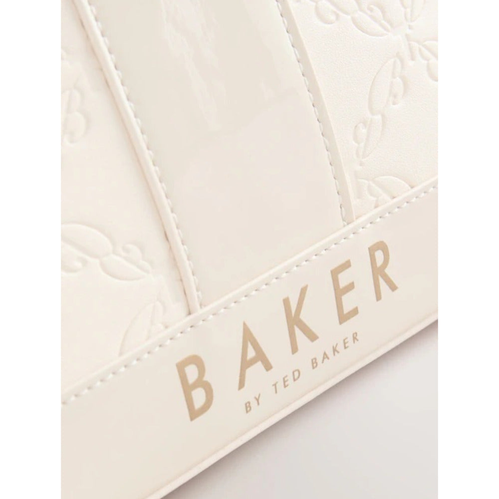 【Baker by Ted Baker】大人もOK！エンボス加工PUトートバッグ《ホワイト》