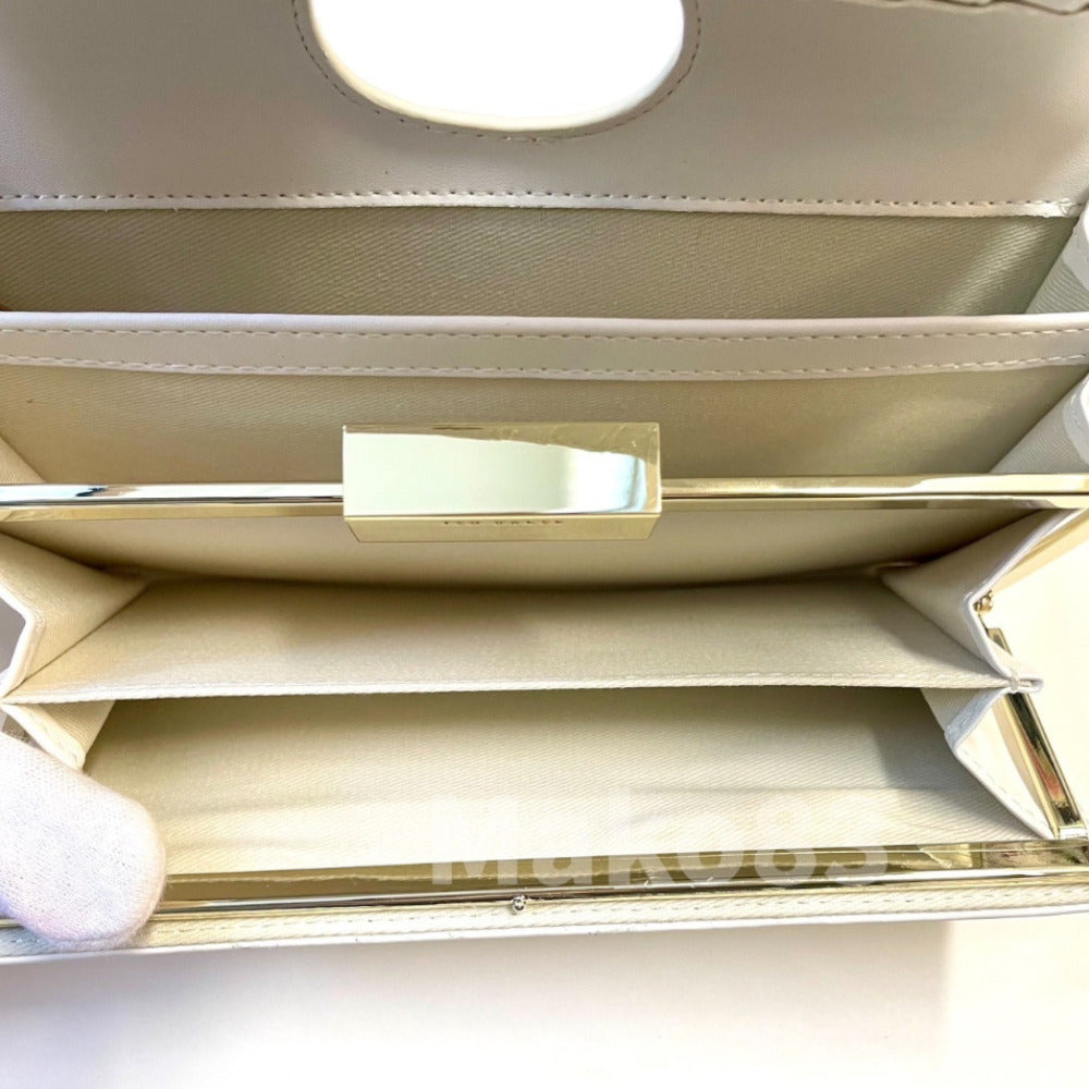 【TED BAKER/テッドベーカー】Rezza レザースナップ式 がま口長財布《ナチュラル》