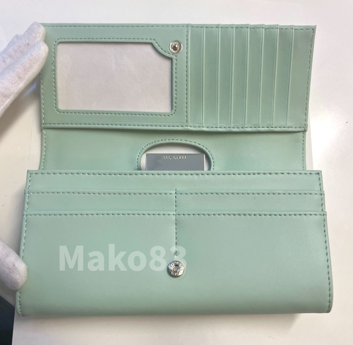 【TED BAKER/テッドベーカー】NIKTA マルチカラープリント スナップ式 長財布《グリーン》