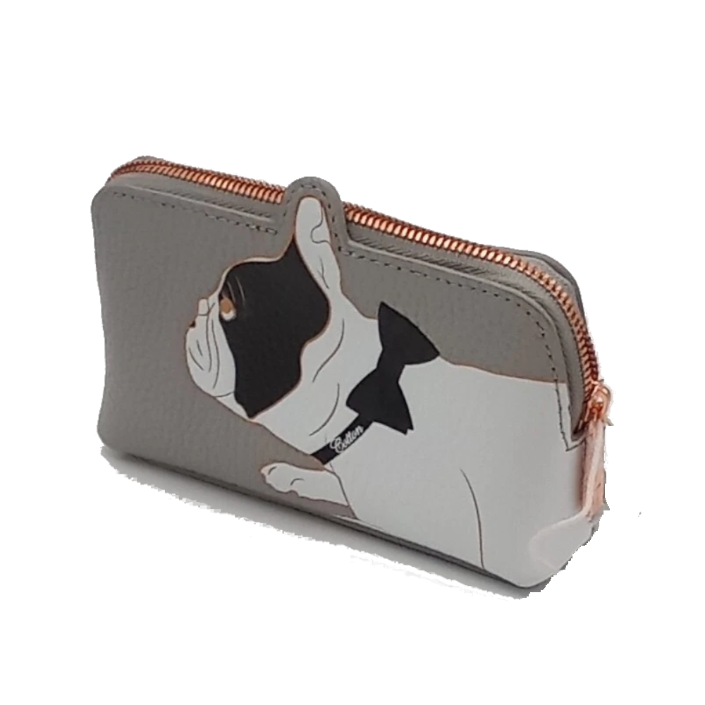 【TED BAKER | テッドベーカー】So キュート！Rumi フレンチブルドッグミニポーチ 財布《グレー》