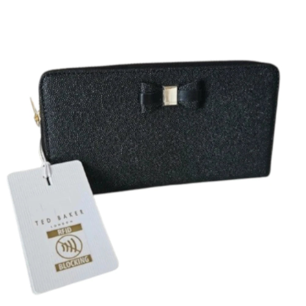 【TED BAKER/テッドベーカー】Aubriee ラウンドジップ長財布 《ブラック》