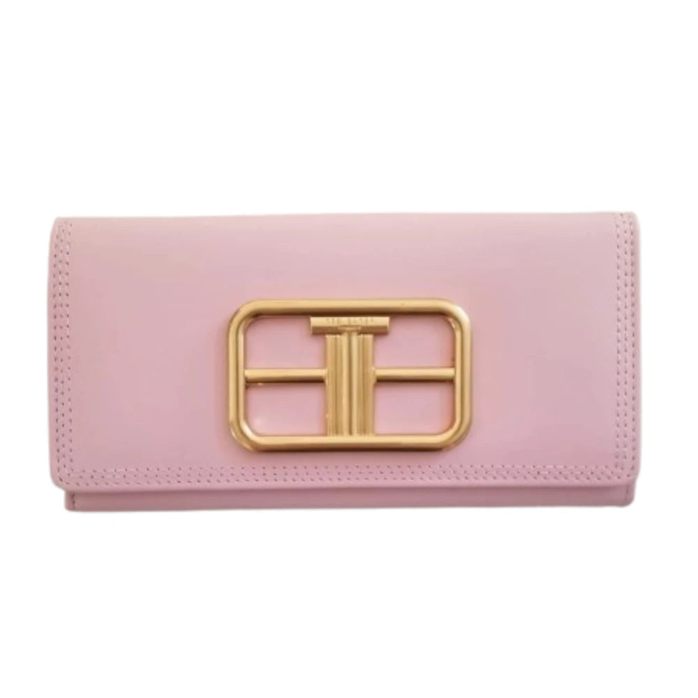 【TED BAKER/テッドベーカー】1点で持ち歩いても素敵！Tikay スナップ式長財布 《ピンク》