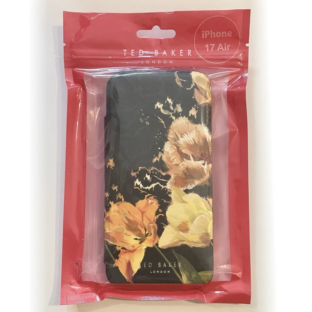 【TED BAKER | テッドベーカー】希少！チューリップオレンジ ミラー付 手帳型  iPhone Air ケース