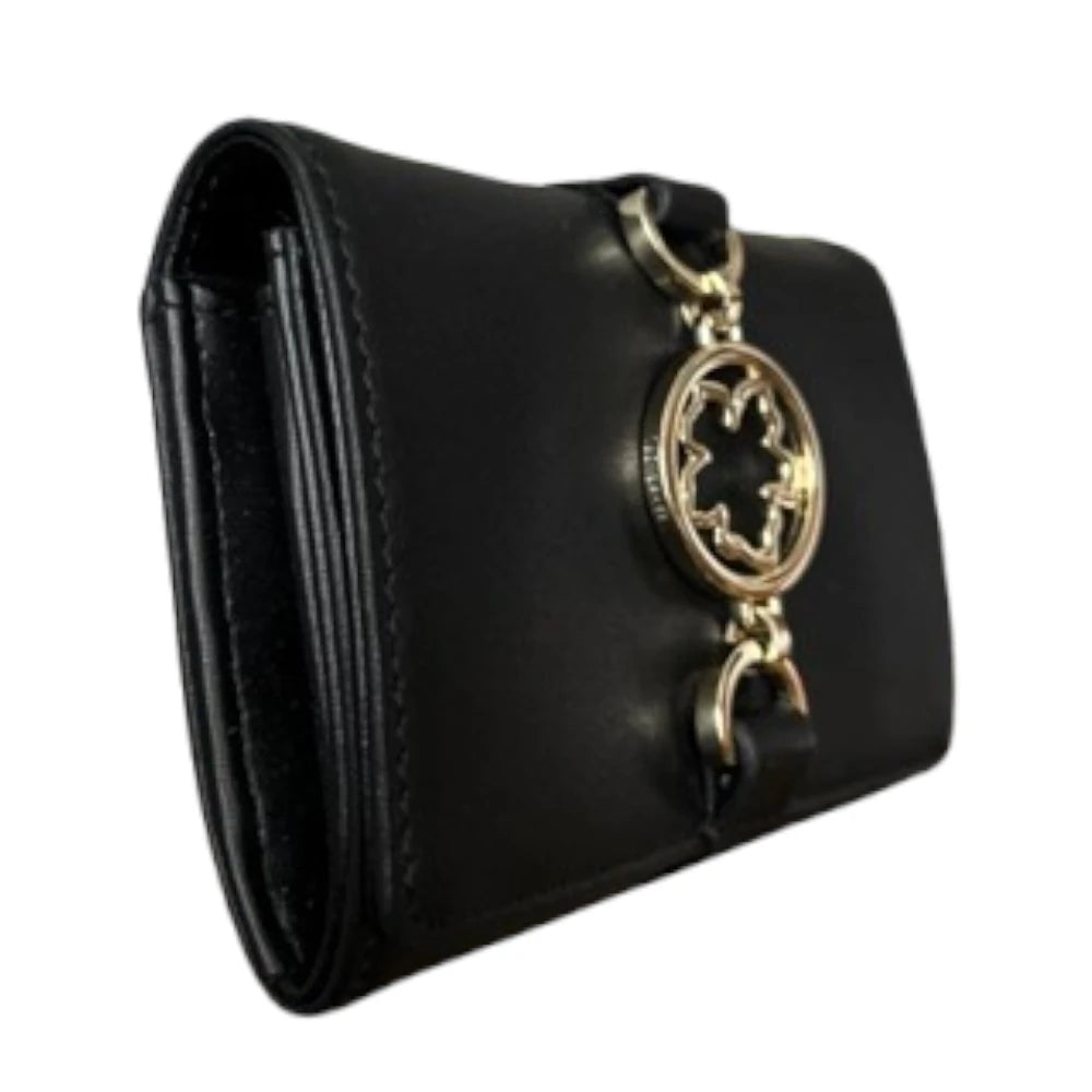 【TED BAKER | テッドベーカー】Kensen マグノリアチャーム付き ミニ財布《ブラック》
