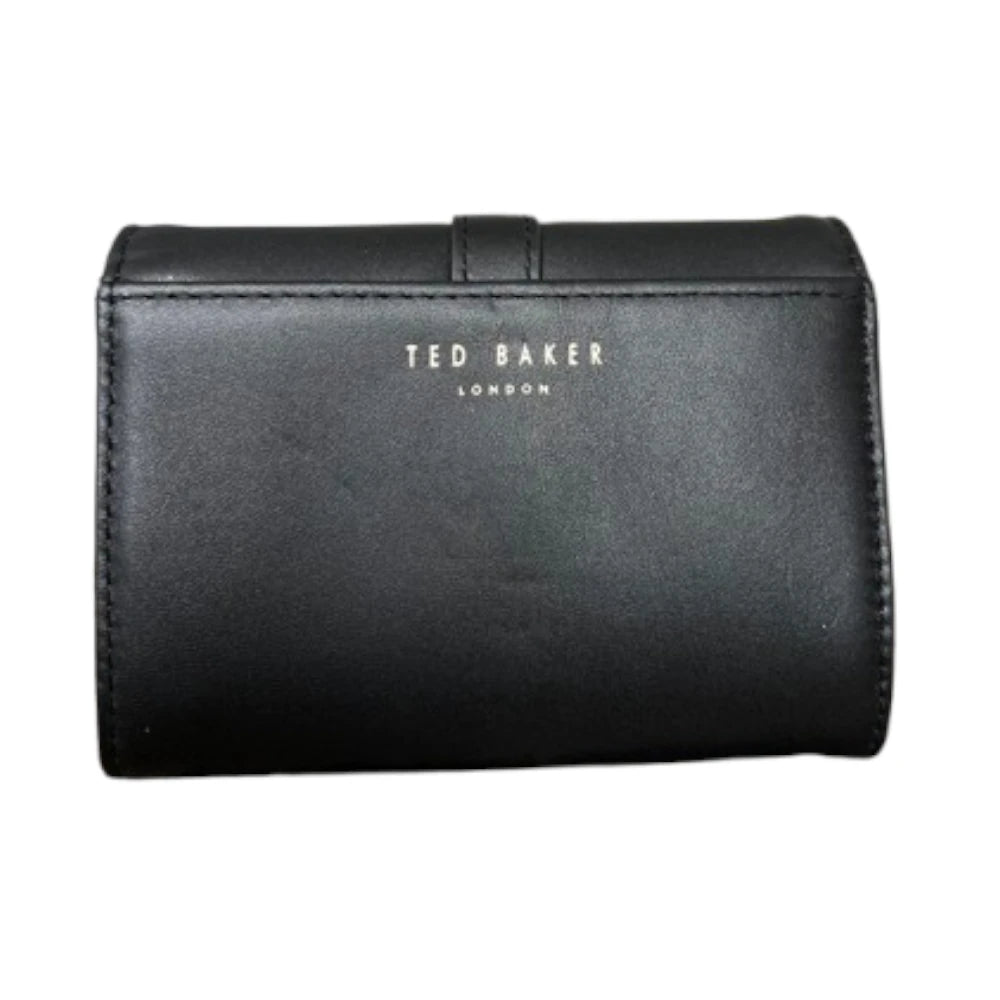 【TED BAKER | テッドベーカー】Kensen マグノリアチャーム付き ミニ財布《ブラック》