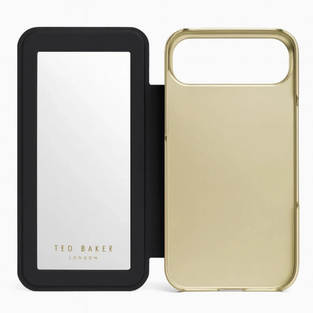 【TED BAKER | テッドベーカー】希少！チューリップオレンジ ミラー付 手帳型  iPhone Air ケース