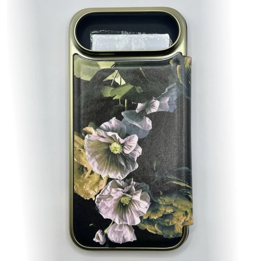 【TED BAKER | テッドベーカー】希少！ペーパーフラワー ミラー付 手帳型  iPhone Air ケース