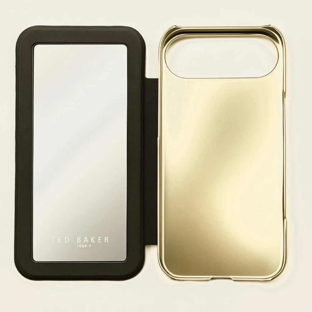 【TED BAKER | テッドベーカー】希少！ペーパーフラワー ミラー付 手帳型  iPhone Air ケース