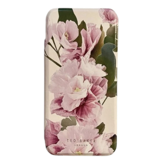 【TED BAKER | テッドベーカー】希少！フラワープレイスメント ミラー付 手帳型 iPhone Air ケース