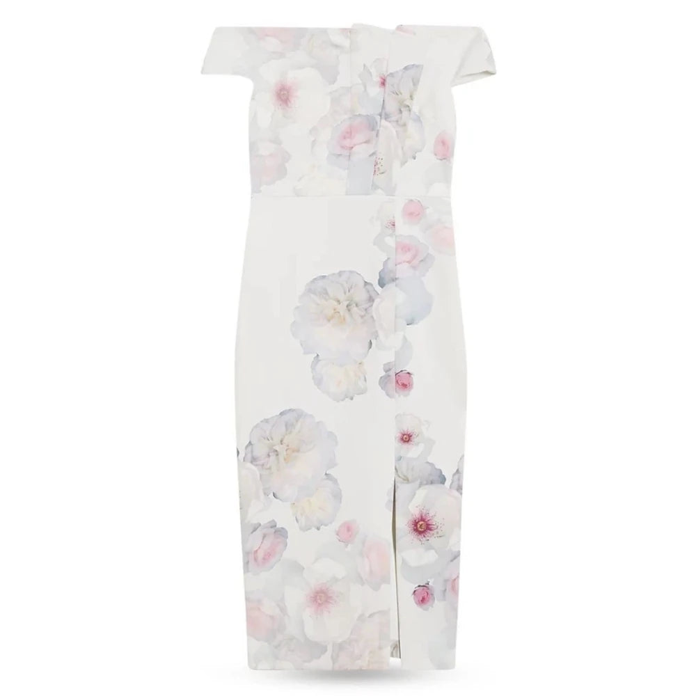 【TED BAKER | テッドベーカー】素敵！Lovez オフショルダー ボディコン ワンピース《ナチュラル》