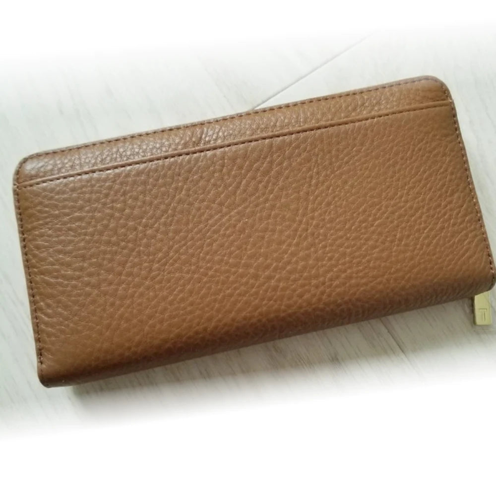 【TED BAKER/テッドベーカー】Laceyy ソフトレザー ラウンドジップ長財布《ブラウン》