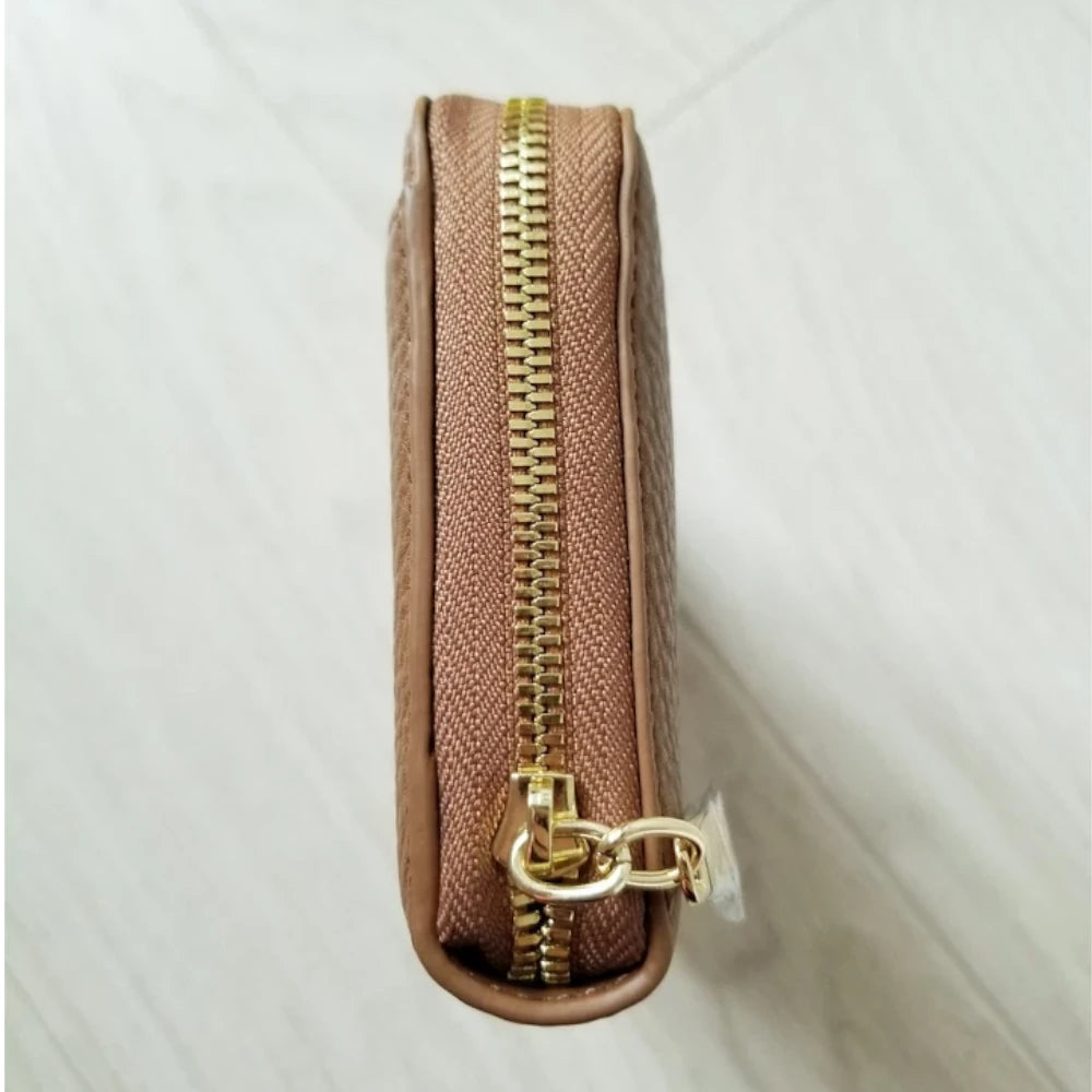 【TED BAKER/テッドベーカー】Laceyy ソフトレザー ラウンドジップ長財布《ブラウン》