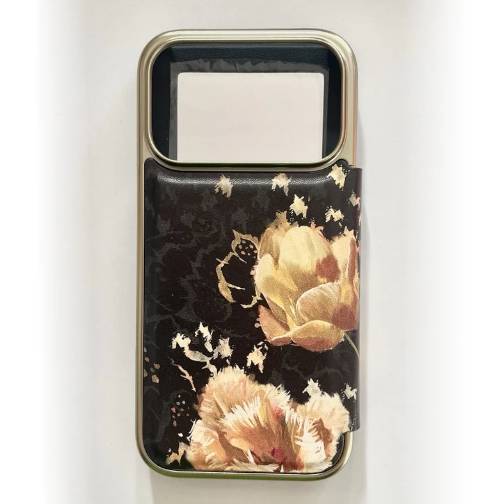 【TED BAKER | テッドベーカー】希少！チューリップオレンジ ミラー付 手帳型 iPhone 17 Pro ケース