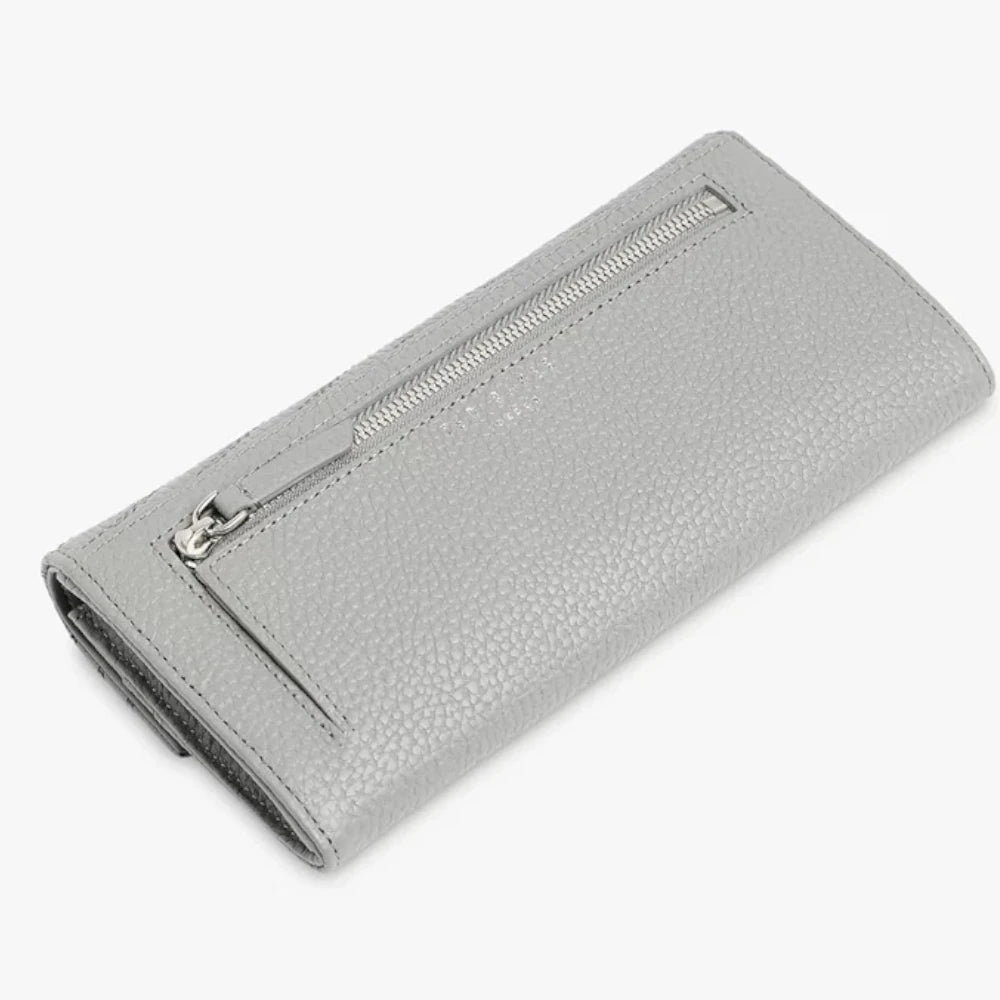 【TED BAKER/テッドベーカー】Kkattie フラップ式かぶせ長財布 《グレー》