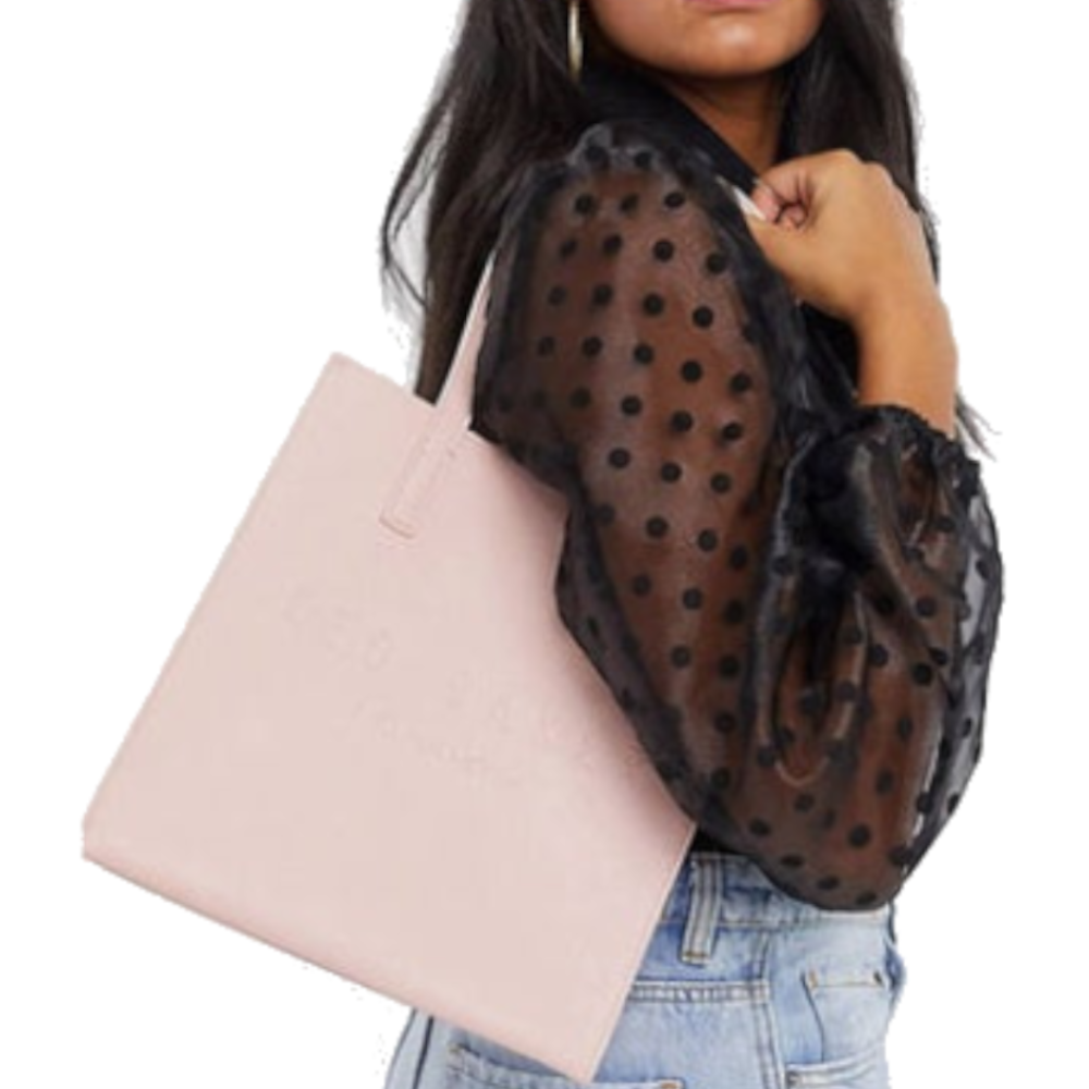 【TED BAKER | テッドベーカー】定番・大人気！seacon スモール アイコントートバッグ《ピンク》