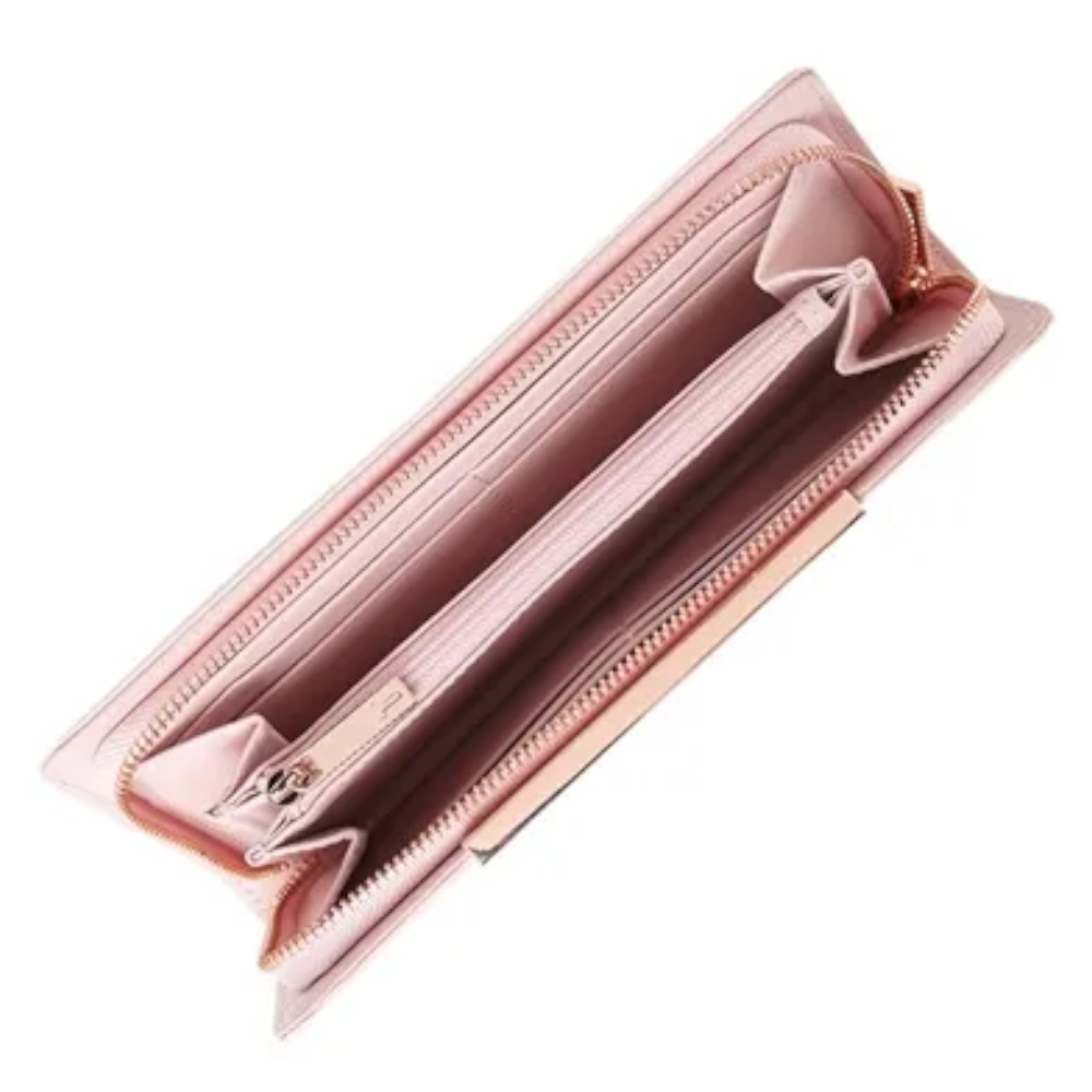 【TED BAKER/テッドベーカー】YASMINE ラウンドジップ長財布《ペールピンク》