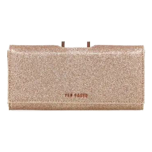 【TED BAKER/テッドベーカー】GLAREH グリッターレザー スナップ式 長財布《ゴールド》