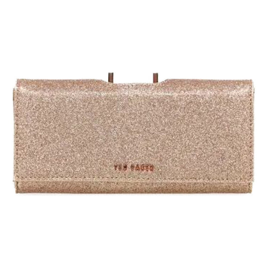 【TED BAKER/テッドベーカー】GLAREH グリッターレザー スナップ式 長財布《ゴールド》