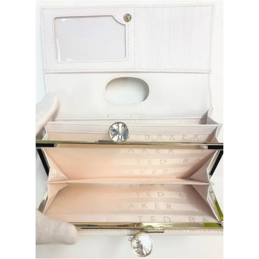 【TED BAKER/テッドベーカー】素敵！WELSEY レザーがま口長財布《花柄》