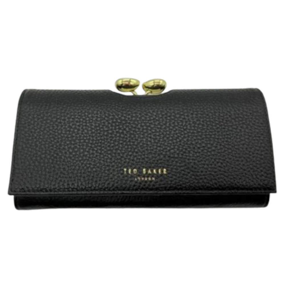 【TED BAKER/テッドベーカー】Alyysaa レザー がま口長財布《ブラック》