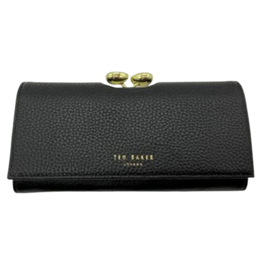 【TED BAKER/テッドベーカー】Alyysaa レザー がま口長財布《ブラック》