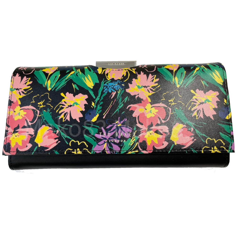 【TED BAKER/テッドベーカー】Marjan レザー スナップ式 長財布《ブラック》