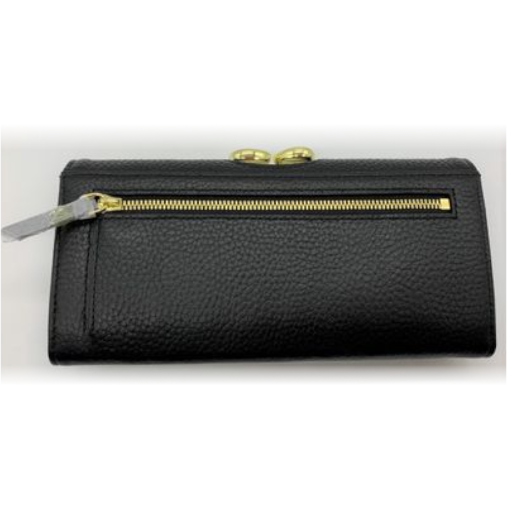 【TED BAKER/テッドベーカー】Alyysaa レザー がま口長財布《ブラック》