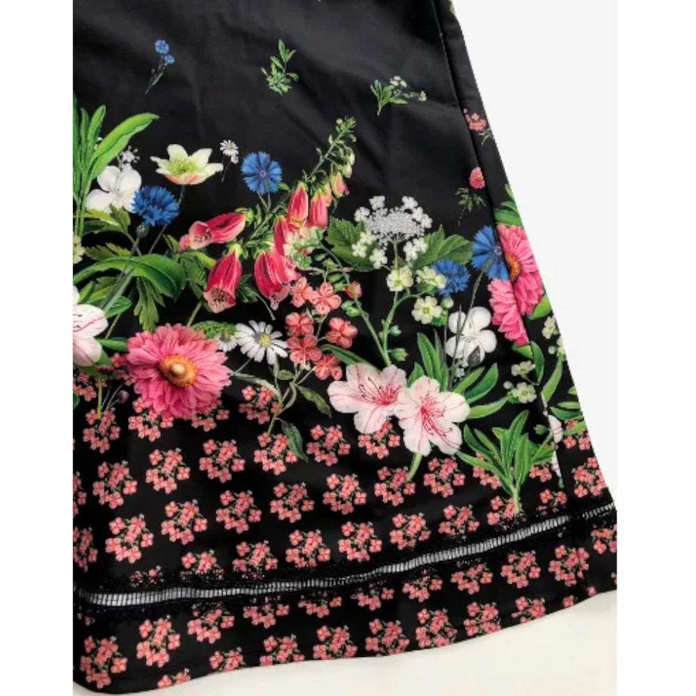 【TED BAKER | テッドベーカー】DAISSIE スケーターワンピース 《花柄ブラック》