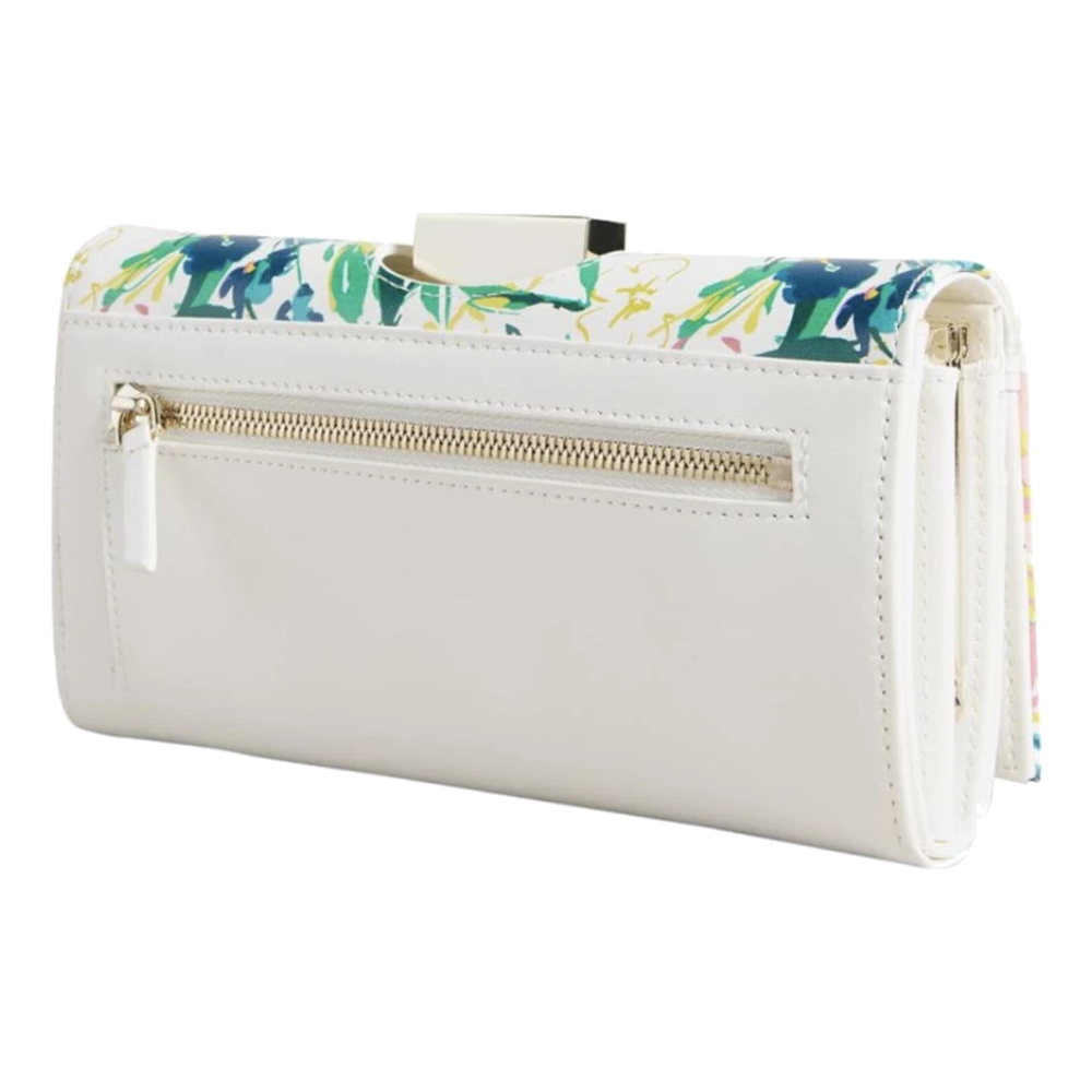 【TED BAKER/テッドベーカー】Meliika レザー スナップ式 長財布《ホワイト》